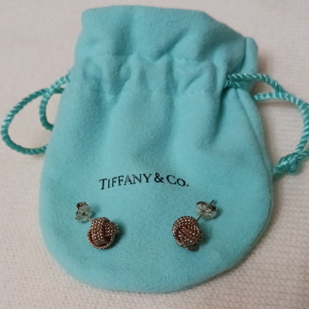 Tiffany & Co. sterling silver Knot Studs